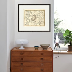 Cancer Sternzeichen Druck Astrologie Kunst Sternzeichen Sternzeichen Karte Himmelskarte Wohnkultur Wand Druck Poster Antike Druck Sternzeichen himmlische Kunst