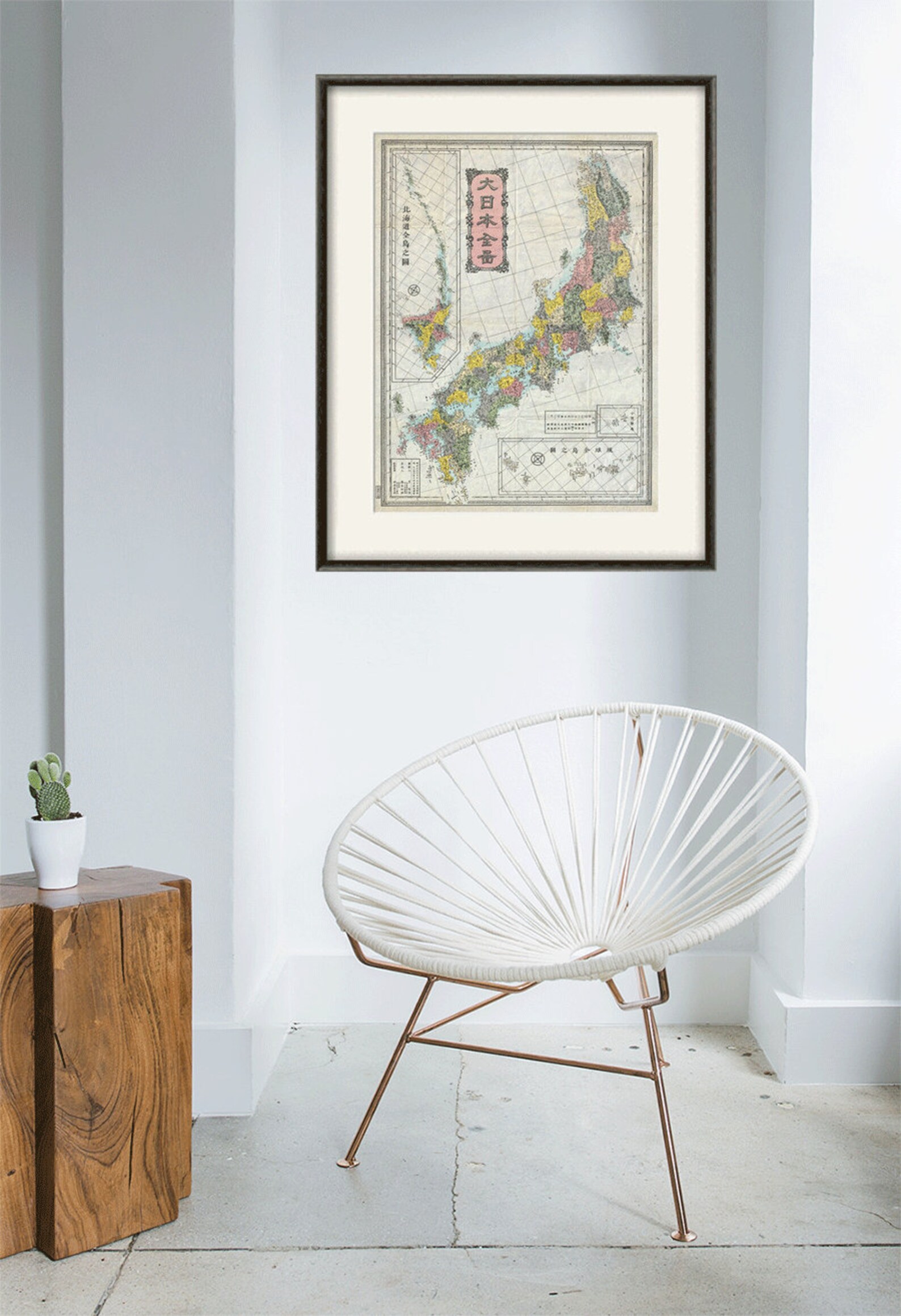 Japan Map Print Map Vintage Old Maps Antique Prints Poster Map | Etsy ...