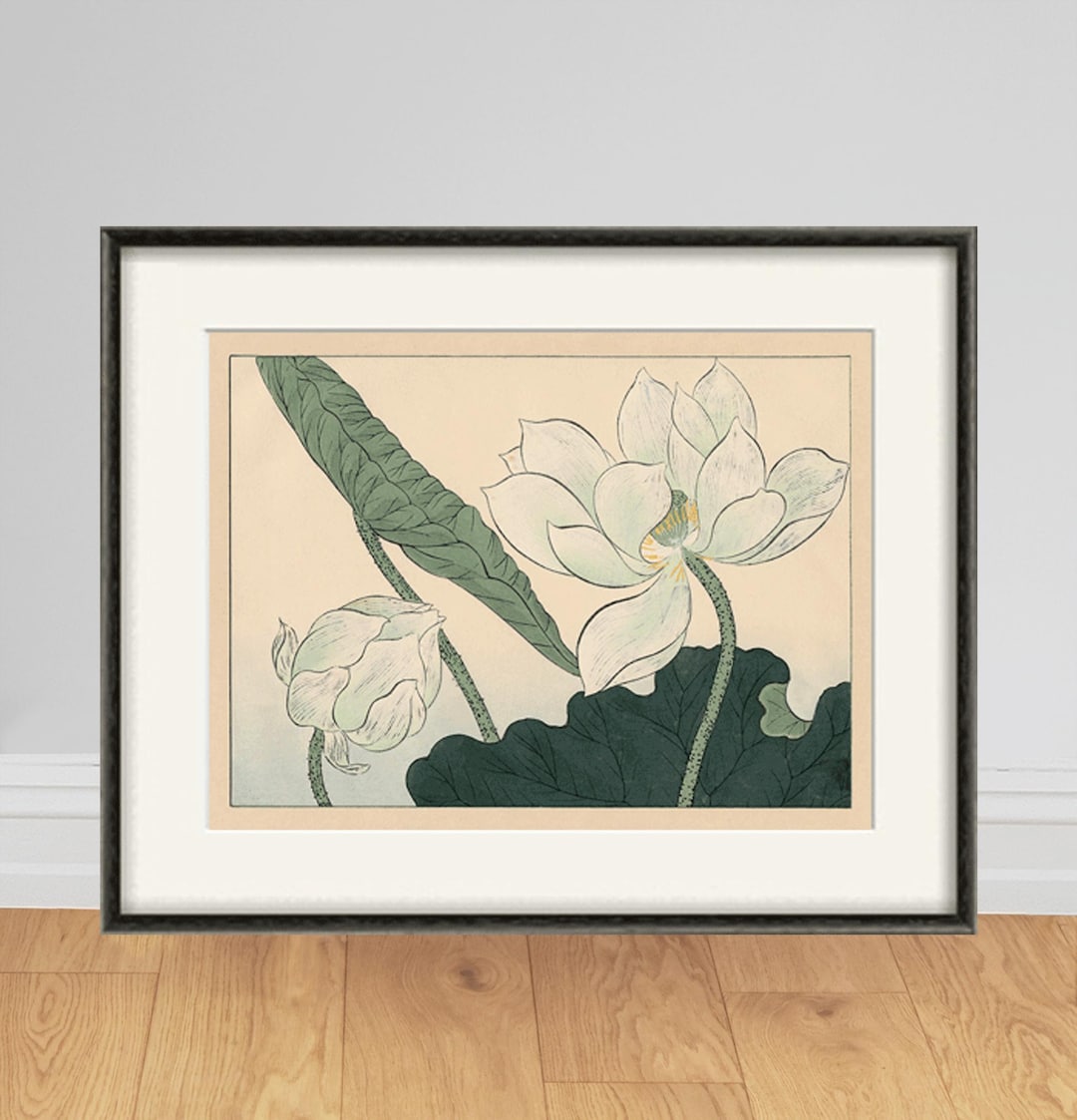 Lotus Art Print Japanese Botanical Prints Garden Wall Art Home Decor ...