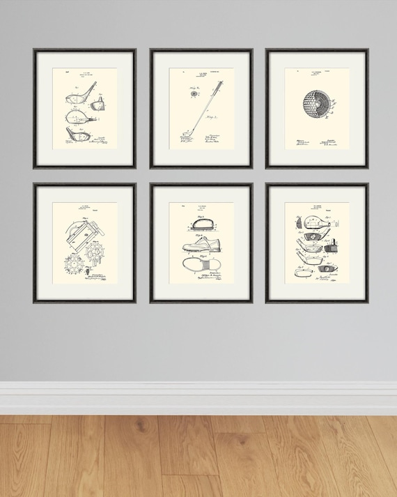 Vintage Golf Patent Art Print: Sports Wall Decor
