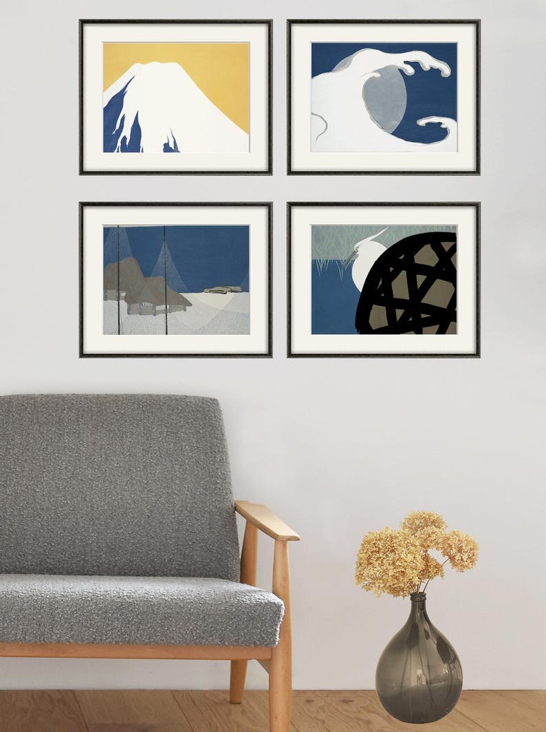 Kamisaka Sekka Japanese Art Print Set: Antique Asian Decor image 9