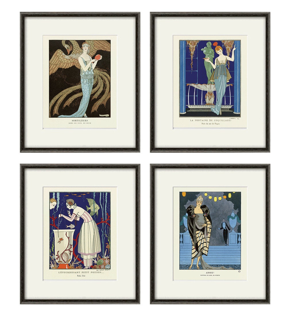 Art Deco Wall Art Deco Print Fashion Prints French Art Deco Etsy Canada
