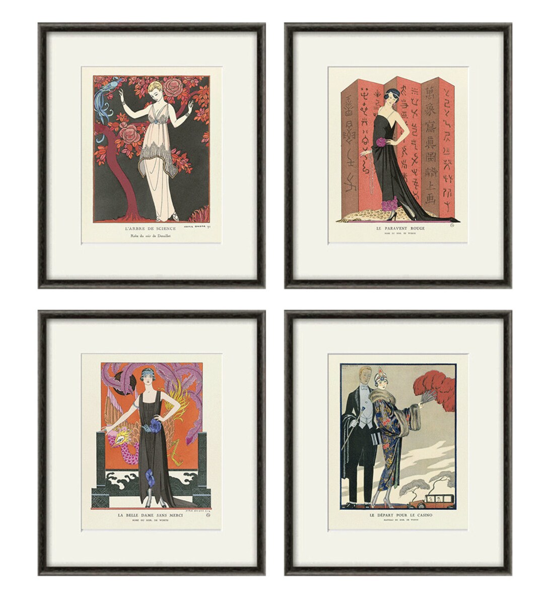 Art Deco Art Print Fashion Art Vintage Fashion Poster French Wall Art