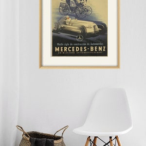 Mercedes Car print Antique prints car art home decor wall old prints Car wall decor old car art Wall poster art retro prints ad prints image 6