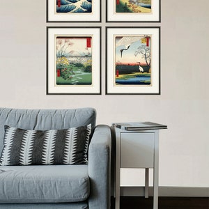 Japanese art print poster old prints Wall poster art home decor wall art print antique prints japan poster japanese decor asian decor image 4