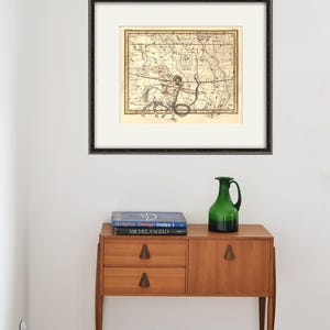 Sternbild Schütze Sternzeichen Celestial Kunstdruck Astrologie Kunstdruck Sternzeichen Dekor Sternzeichen Kunstdruck Antike Wandkunst Sternkarte
