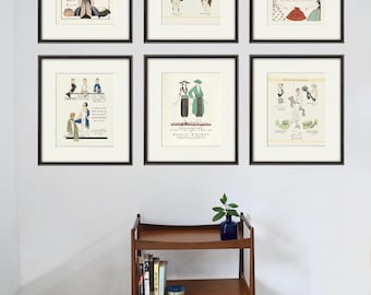 French Art Deco Poster: Vintage Fashion Illustration Print