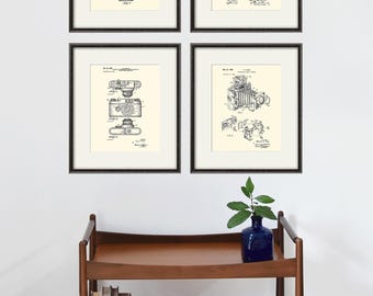 Impresión artística de patente de cámara: decoración fotográfica vintage