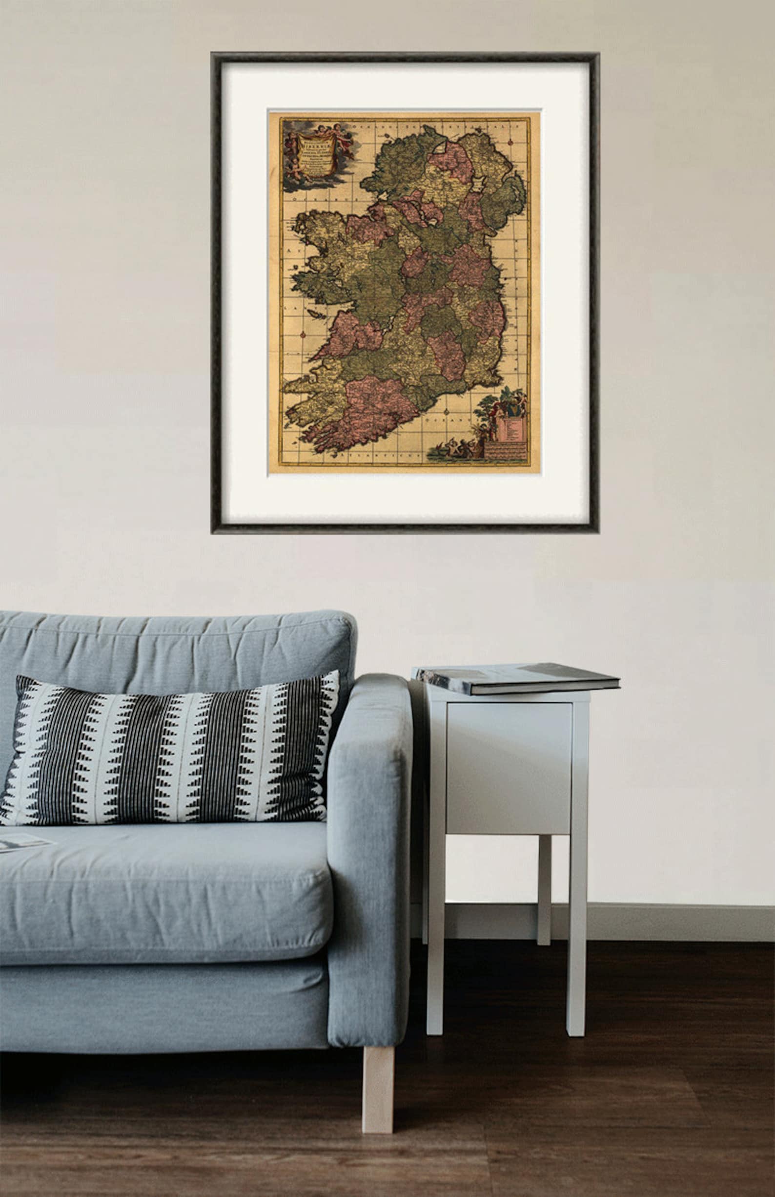 Ireland Map Print Map Vintage Old Maps Antique Map Poster Map - Etsy