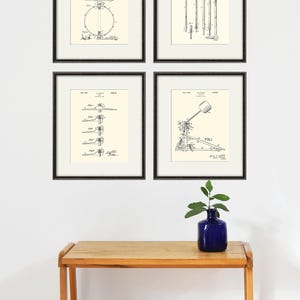 Drum art print Patent art print  Music Art Print patent poster music wall art vintage music decor Drum decor drummer gifts   music print
