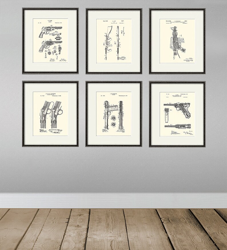 Gun Art Vintage Patent Print Military Art Print Patent Poster - Etsy