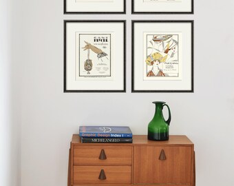 Impresión de póster publicitario art déco francés: ilustración publicitaria vintage