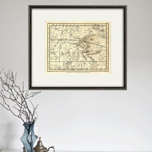 Sternbild taurus Sternzeichen himmlisch Kunst Sterne Karte alte Drucke Wohnkultur Wand Druck Poster antike Drucke Sternzeichen Kunst Konstellation Kunst