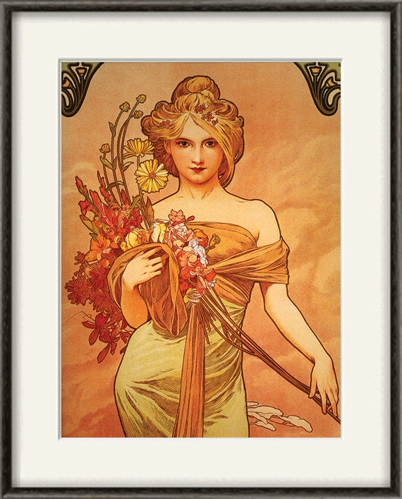 Art Nouveau Arte Stampa Antica Stampe Antiche Stampe Mucha Etsy