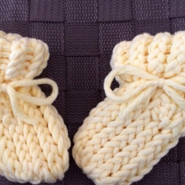 Loom Knitting Baby Booties Pattern Etsy