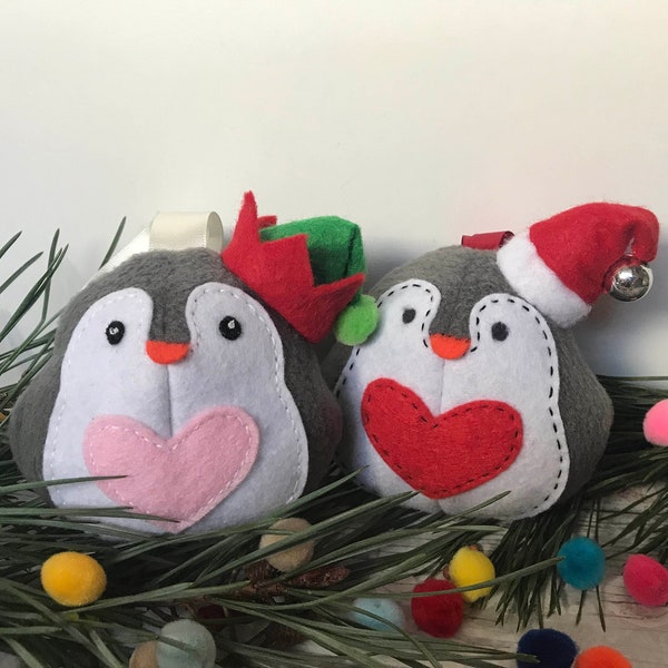 Christmas Penguin Plushie Sewing Template Tutorial is a video