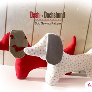 ダックスフンド犬の型紙 - ソーセージ犬