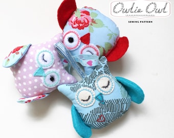 Owl Plushie  - Hanging PDF Sewing PATTERN