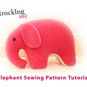 Free TEMPLATE and TUTORIAL - Elephant Sewing Template