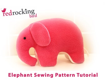 Free TEMPLATE and TUTORIAL - Elephant Sewing Template