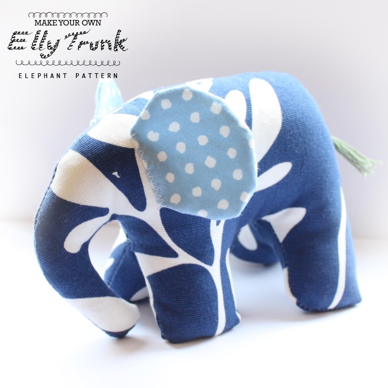 Elephant Sewing Pattern PDF Etsy UK