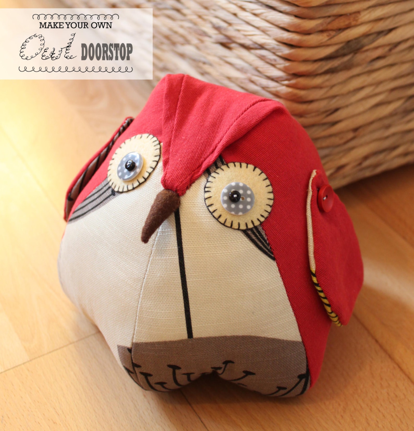 Owl Doorstop PDF Sewing PATTERN Etsy UK