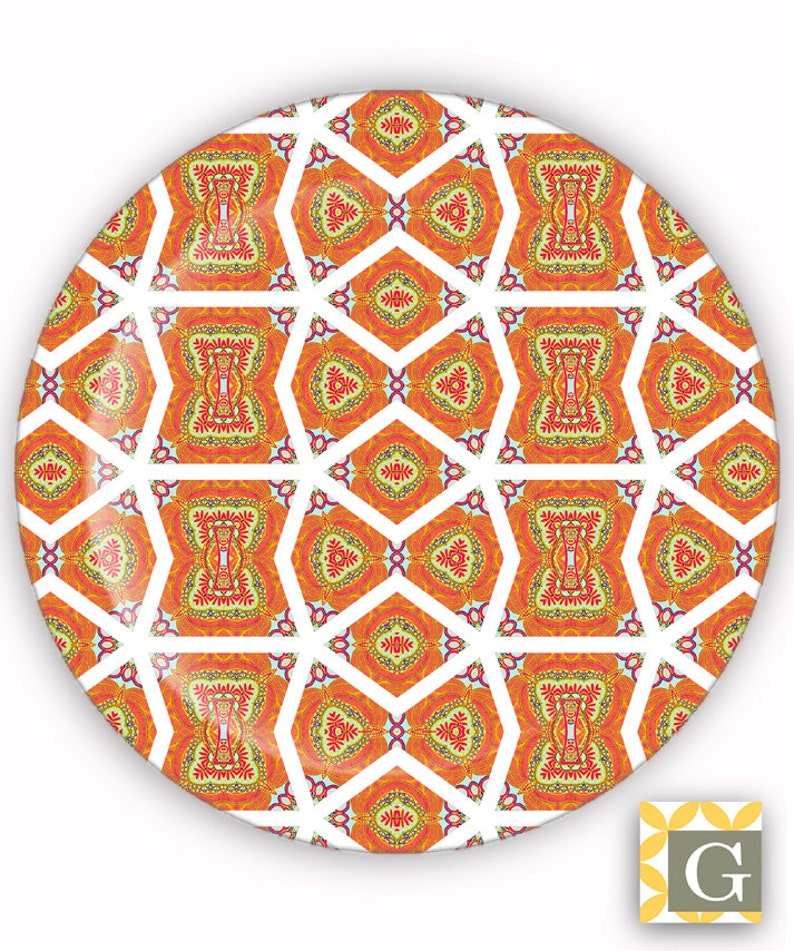 Plate, Melamine Plate, Decorative Plate, Plastic Plate Mandarin No. 8 image 1