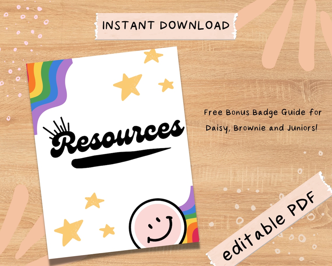 Girl Scout Troop Leader Starter Kit Binder All Levels Cute Retro With ...