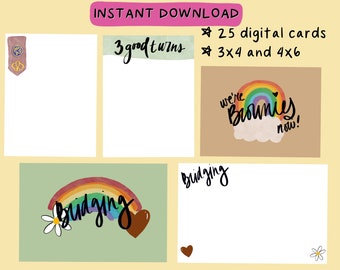 Tarjetas digitales imprimibles del Proyecto Life del mini kit de puente de las Brownie Girl Scouts: ¡úselas en su teléfono!