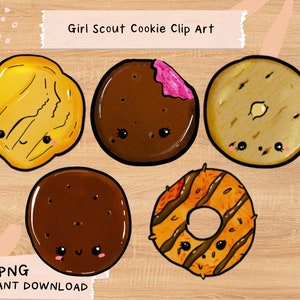 Girl Scouts Cookie Cute Clipart - con Rally di lamponi!