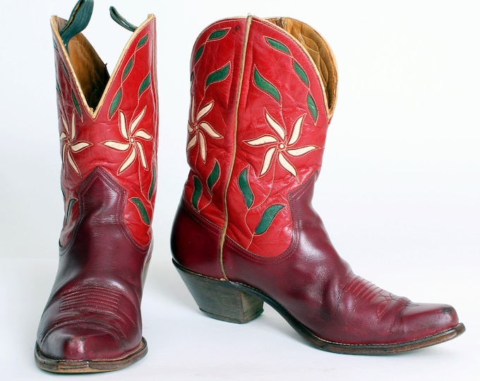 Vintage Ranger Boot Co. Petite Women's Shorties Cowboy Boots Etsy