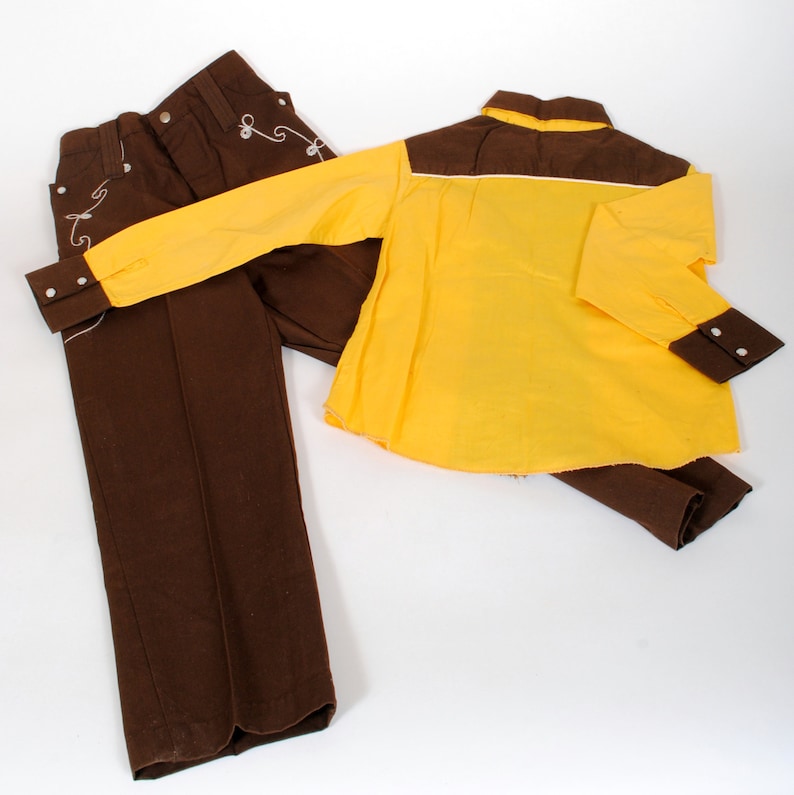 Vintage Childrens Clothes 2 pc Sears Cowboy Outfit