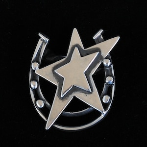 Silver Star Scarf Slide