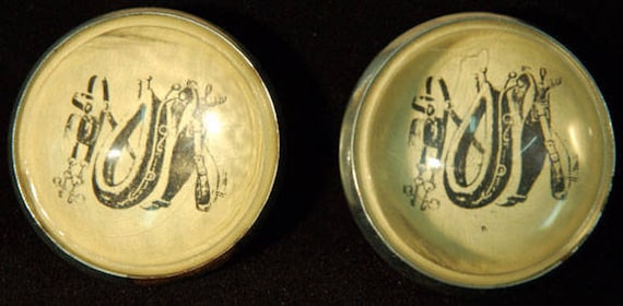 Vintage Bridle Rosettes Farrier Motif - image 1