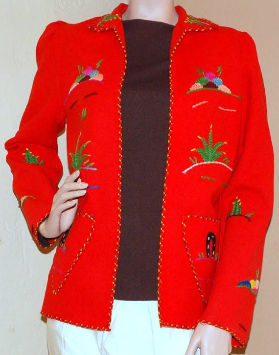 Vintage Red Tourist Jacket