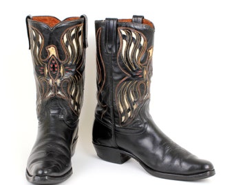 Cowboy Boots by Acme 1970s - Mens Size 9.5 (closer to Size 9