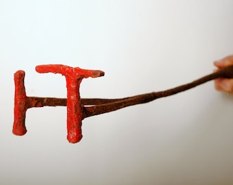 Vintage Branding Iron "TI"