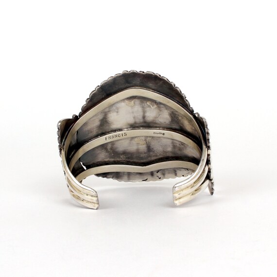 Sterling Silver Petit Point Cluster Style Bracelet - image 4