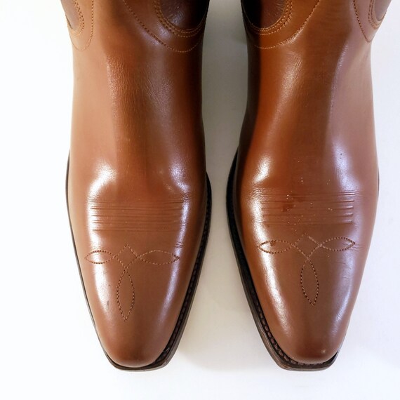 Vintage Goding Two-Tone Brown Men's Cowboy Boots - image 2