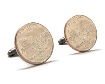 Kiola Designs Saint Paul Minnesota Map Cufflinks