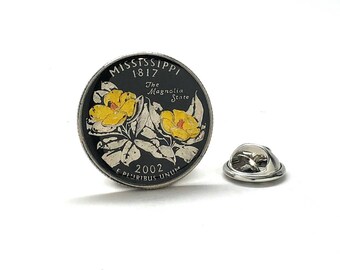Mississippi State Map Shape Tie Tack