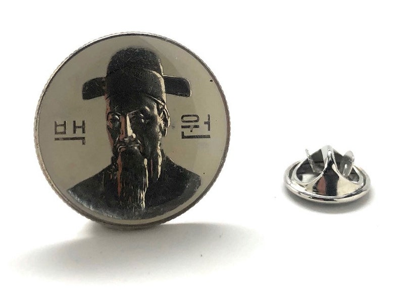 Birth Year Birth Year Enamel Pin South Korea Coin Enamel Coin Lapel Pin Tie Tack Travel Souvenir Coins Keepsakes Cool Fun Gift Box