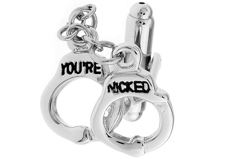 Handcuffs Cufflinks Vintage Old School Hand Cuffs Law Police Etsy