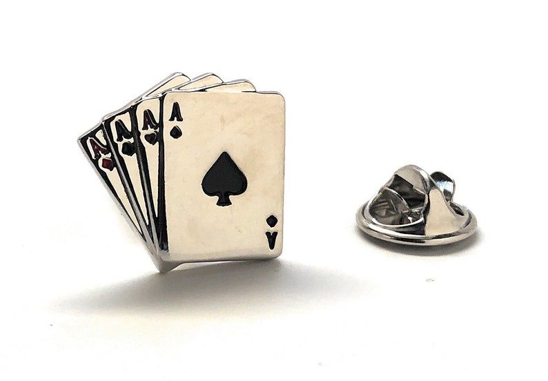 Las Vegas Poker Chip Enamel Pin Full Stack of Aces Lapel Pin Etsy