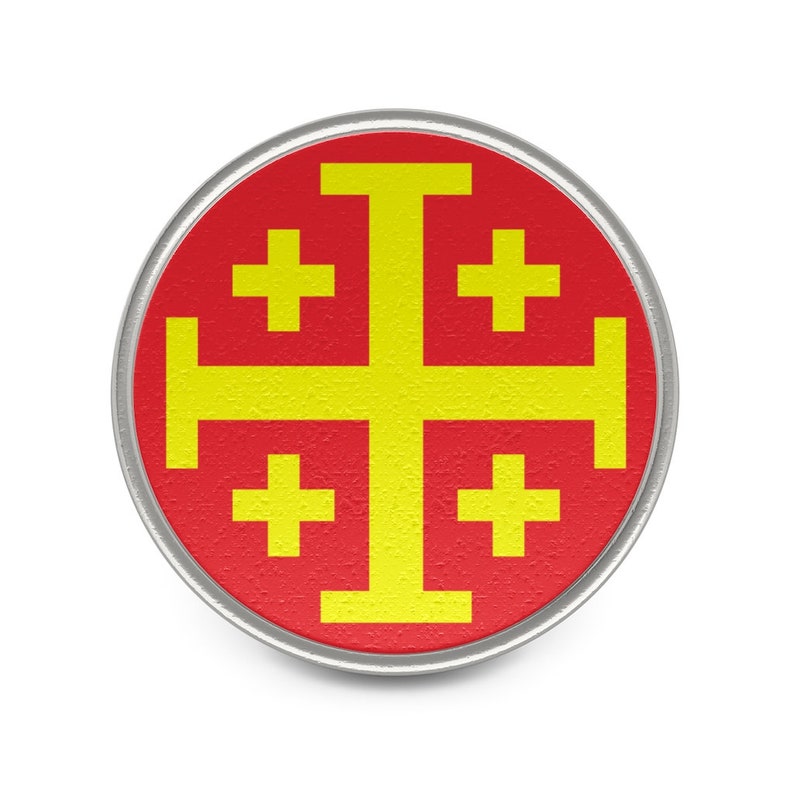 Jerusalem Cross Lapel Pin Metal Pin Christian Faith Religious Etsy