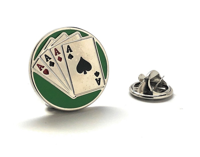 Las Vegas Poker Chip Enamel Pin Full Stack of Aces Lapel Pin Etsy