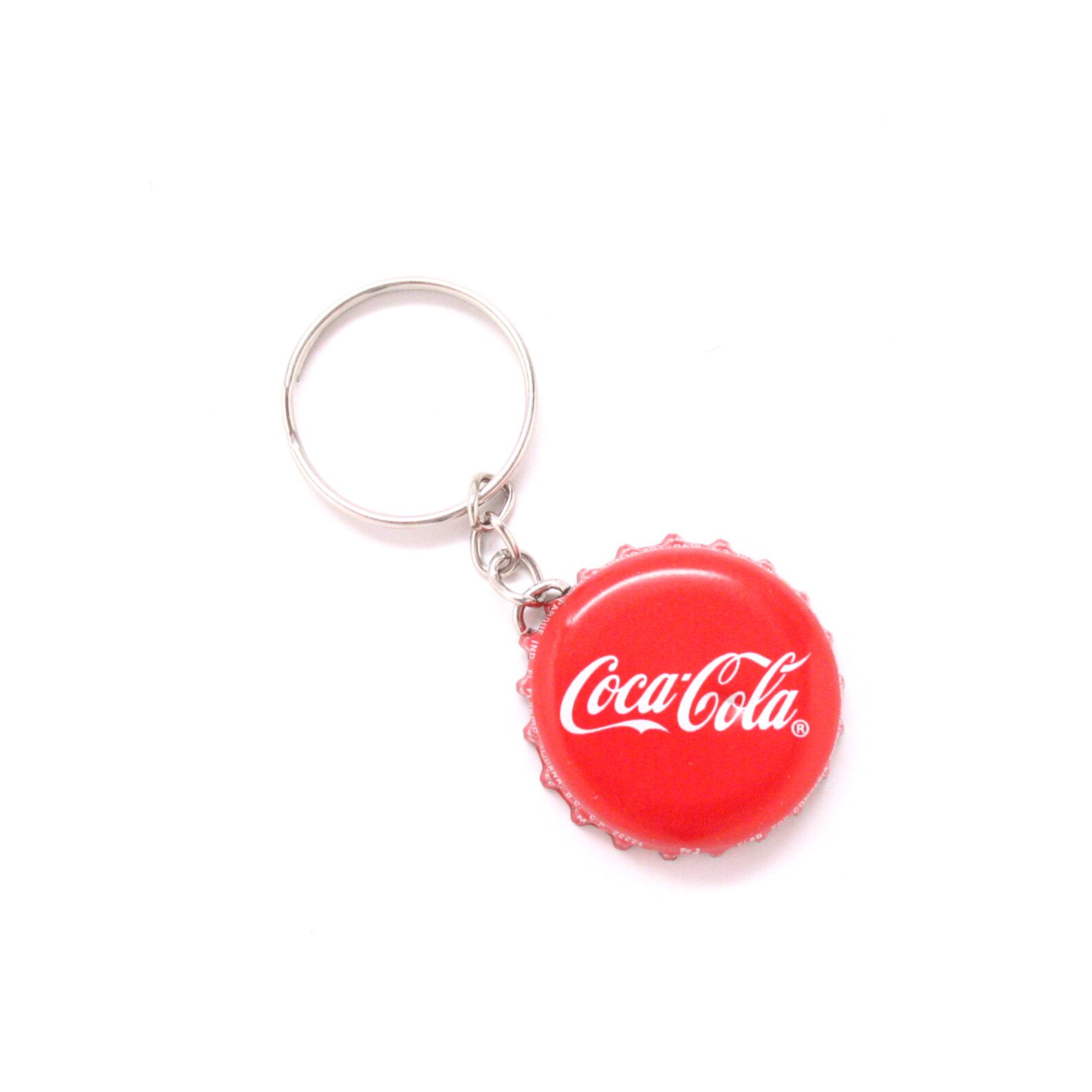 Coca Cola Key Ring with Chain Charm Drink Coke Red Car Bottle Etsy