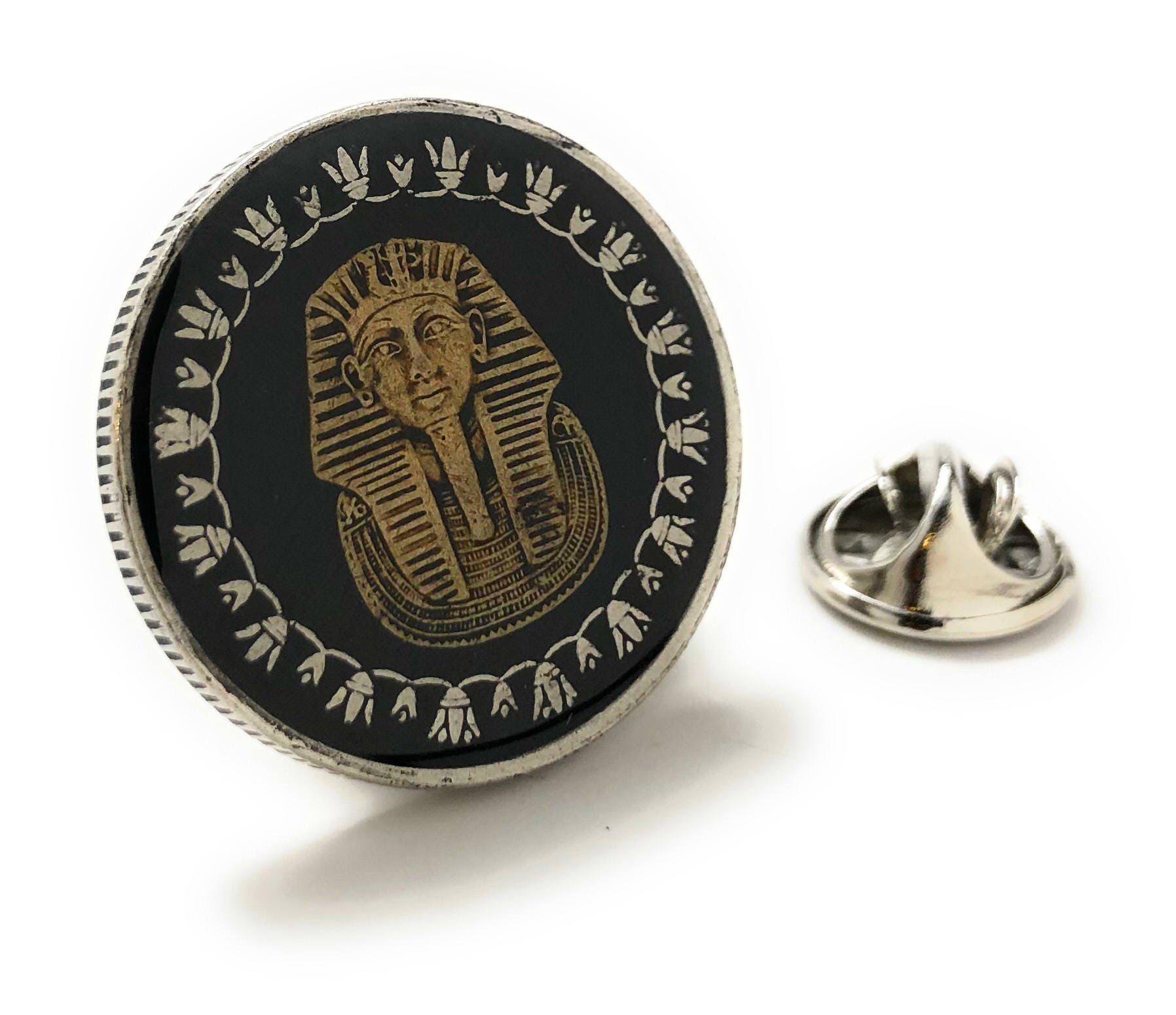 Enamel Pin Hand Painted Egypt Enamel Coin Lapel Pin Tie Tack Etsy