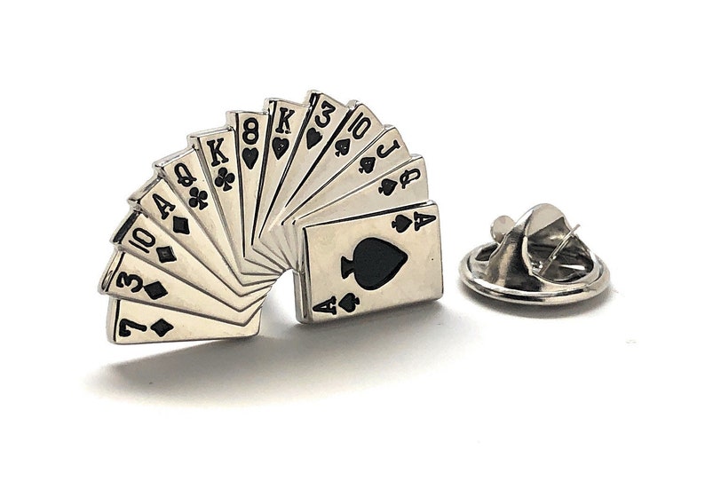 Las Vegas Poker Chip Enamel Pin Full Stack of Aces Lapel Pin Etsy