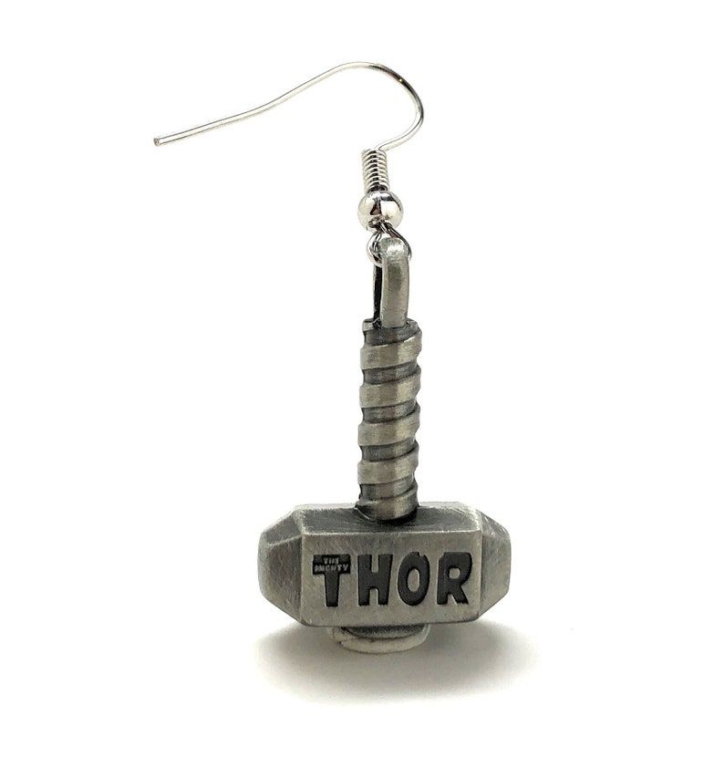 Earrings The Mighty Thor Hammer Earrings superhero Collection Etsy